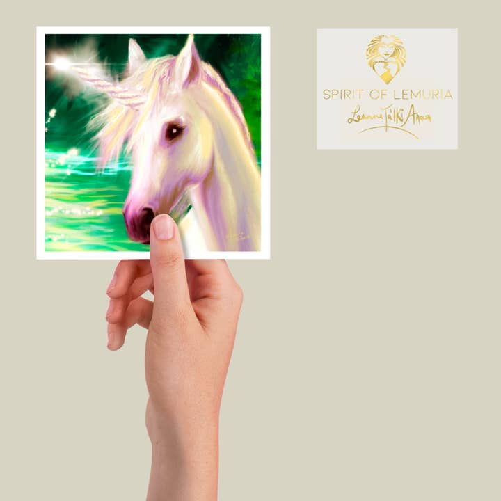 Purity - Square Greeting Card for wholesale by Spirit of Lemuria