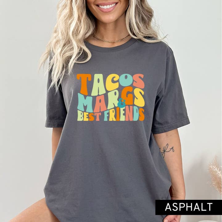 Tacos Margs Friends Shirt, Cinco De Drinko T-Shirt for wholesale by Rosie and Vi