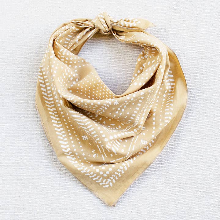 Sand Dot Dash Bandana for wholesale by Abracadana