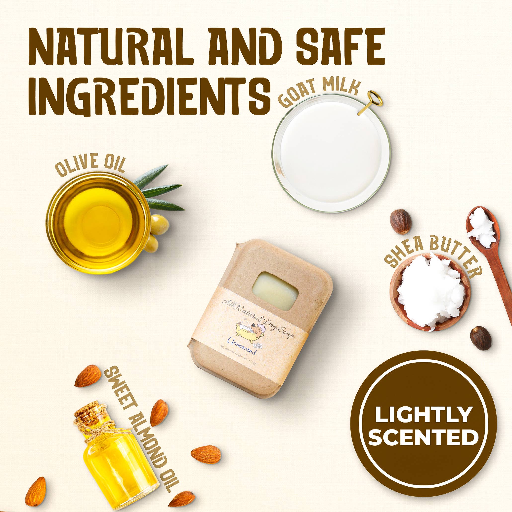 Delightfully Delicious Dog Treats - Vendita all'ingrosso Shampoo - Cani - Barra shampoo per cani senza profumo | Sapone per cani | Shampoo per animali2