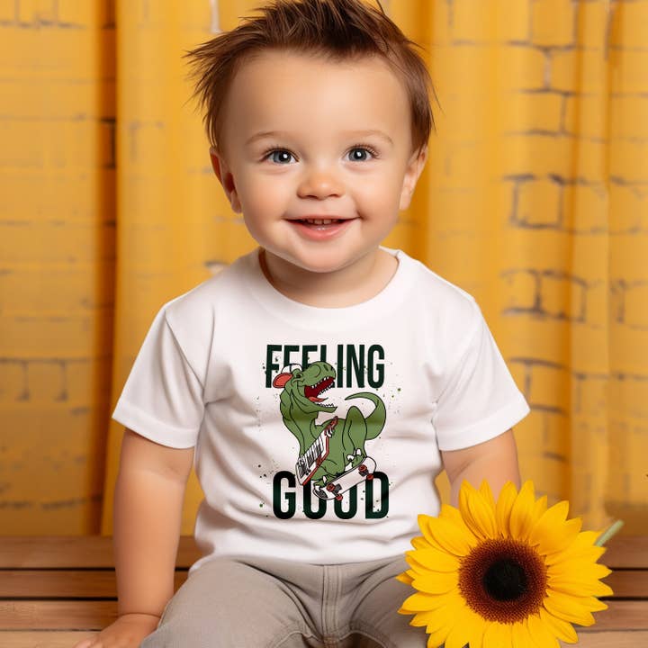 Kid T-Shirt Feeling Good Dino pour la vente par Emogifts