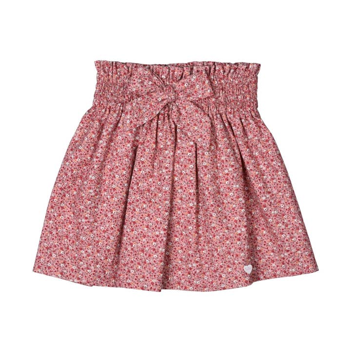 ERMINE | Pink Floral Cotton Smocked Skirt for wholesale by Bebe Sweeny