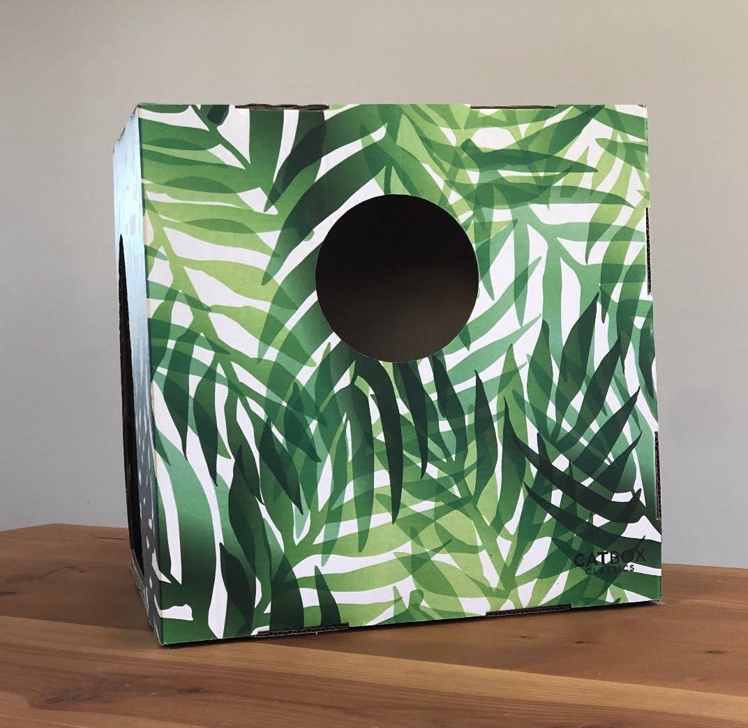 Cat Box Classics - Wholesale Pet Scratcher - Cat - Kitty Jungle Cardboard Cat House with Scratcher9