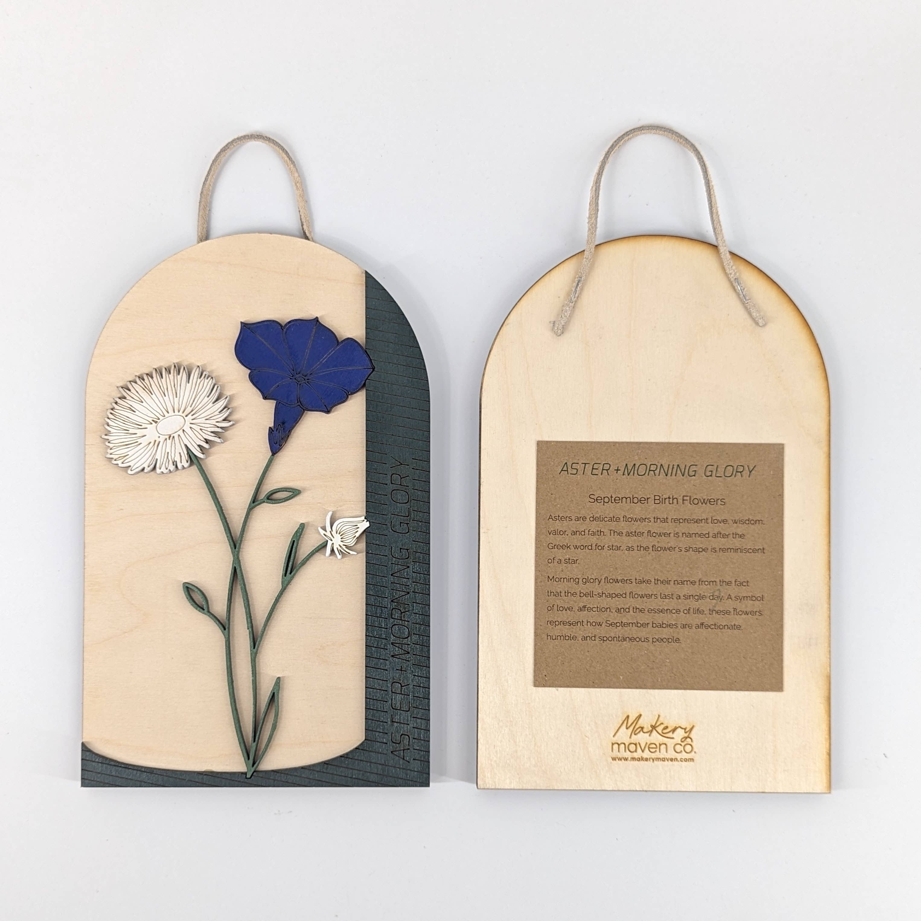 Makery Maven Co. - Wholesale Wall Accent - Birth Flower Wall Art | Individual Months of Collection10