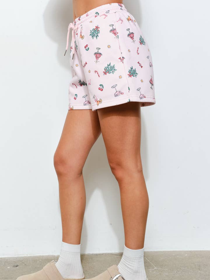 Pretty Garbage - Wholesale Lounge Shorts - Women's - RENNA SWEAT SHORTS - Festive, Holiday, Lounge9