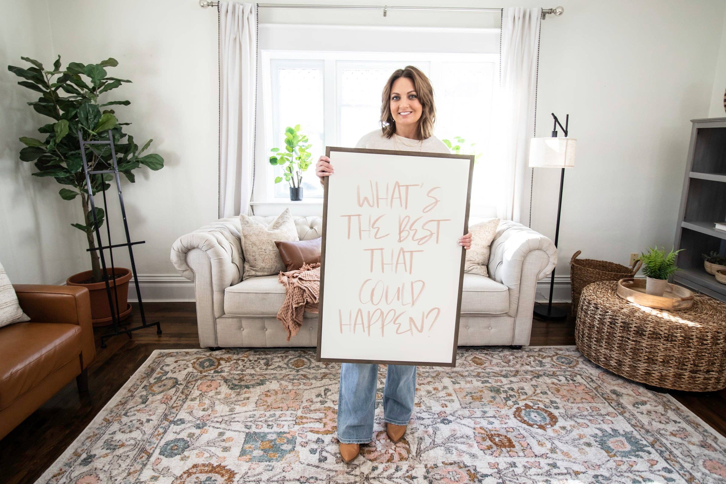 Joyfully Said - Wholesale Wall Sign - What's The Best That Could Happen4