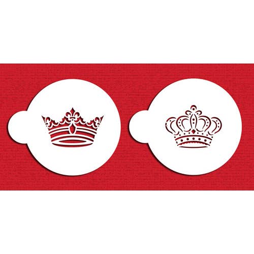 Royal Crowns Ensemble de pochoirs à biscuits pour la vente par Designer Stencils