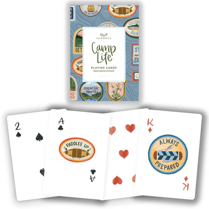 Camp Life Deck of Playing Cards for wholesale by 1canoe2 | One Canoe Two Paper Co.