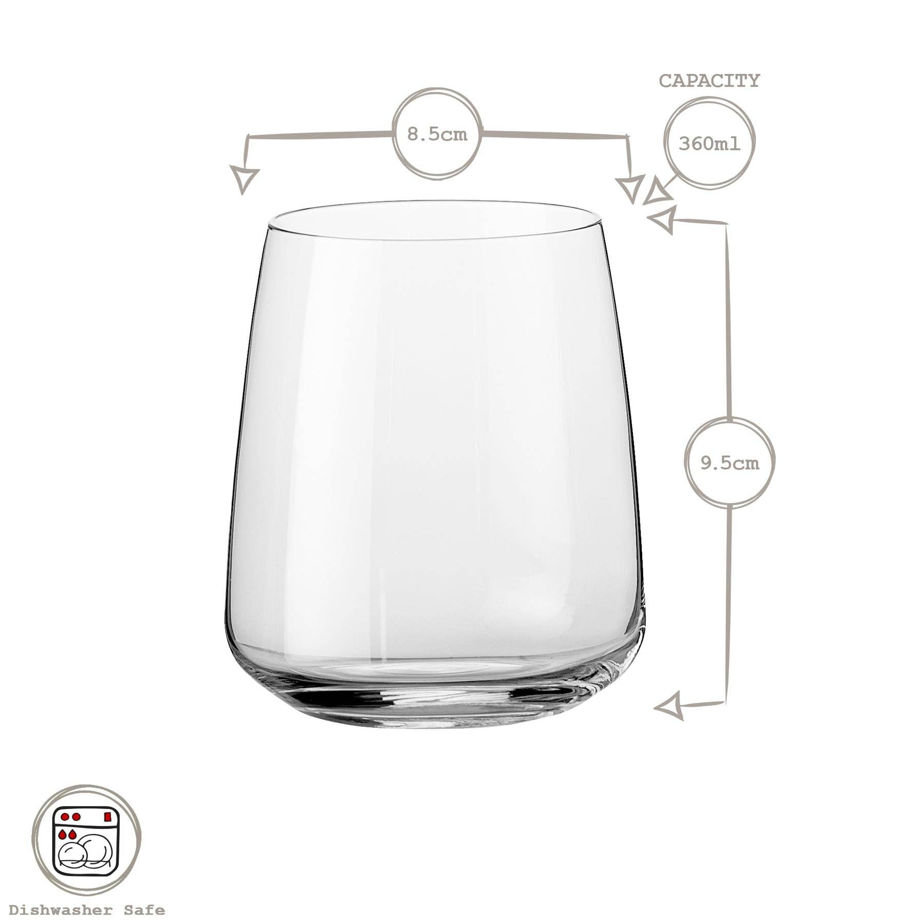 Rinkit Ltd – wholesale Cocktail/liquor glass – 360ml Nexo Glass Tumbler4