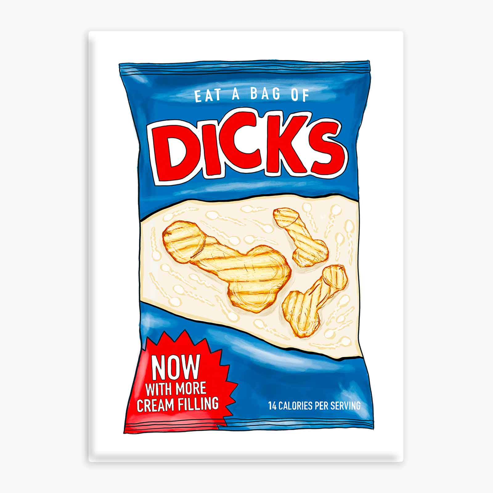 Nice Enough Stickers - Wholesale Magnet - Bag of Dicks - Magnet
