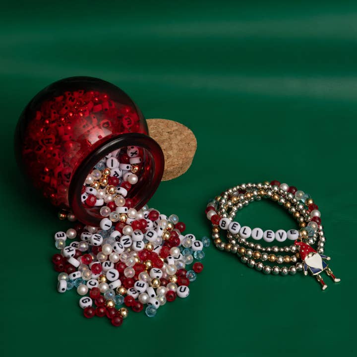 Jewelry Made by Me - Wholesale Beaded Bracelet - The Original Bead Jar™ Christmas Woodland Gnome DIY Jar1