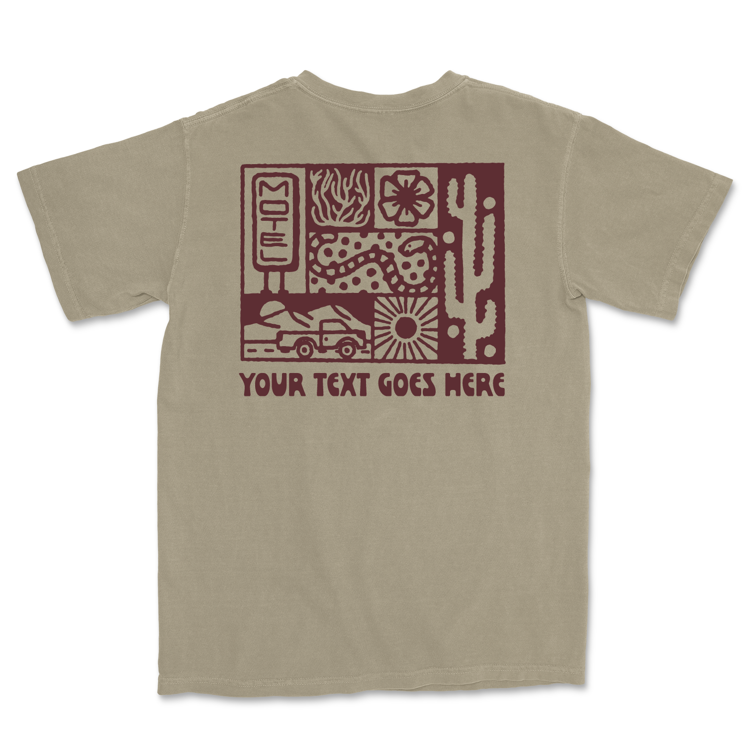 Island View Outfitters – Großhandel T-Shirt mit Siebdruck – Unisex – *BENUTZERDEFINIERTES* Wüstenreise-T-Shirt0