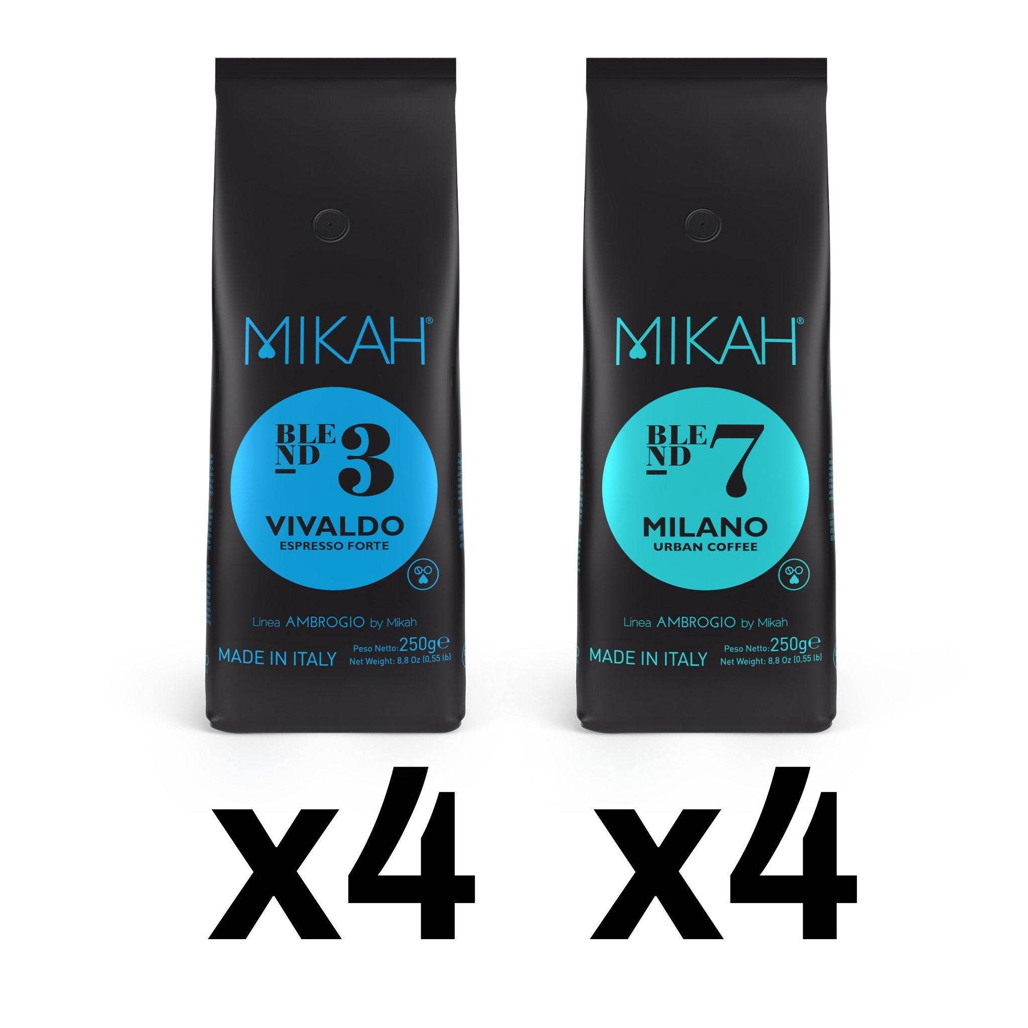 HD srl - Wholesale Coffee Machine - Moka Tasting Kit: Mikah Black Moka + 2 blends + 1002