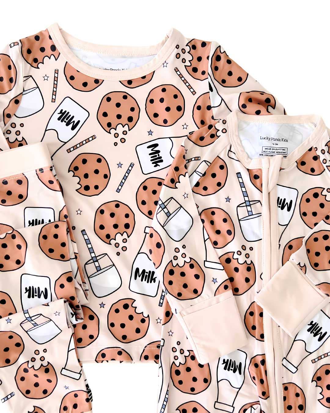 Lucky Panda Kids - Wholesale Sleepwear Set - Kids - Bamboo Kids' Two Piece Set | Milk & Cookies9