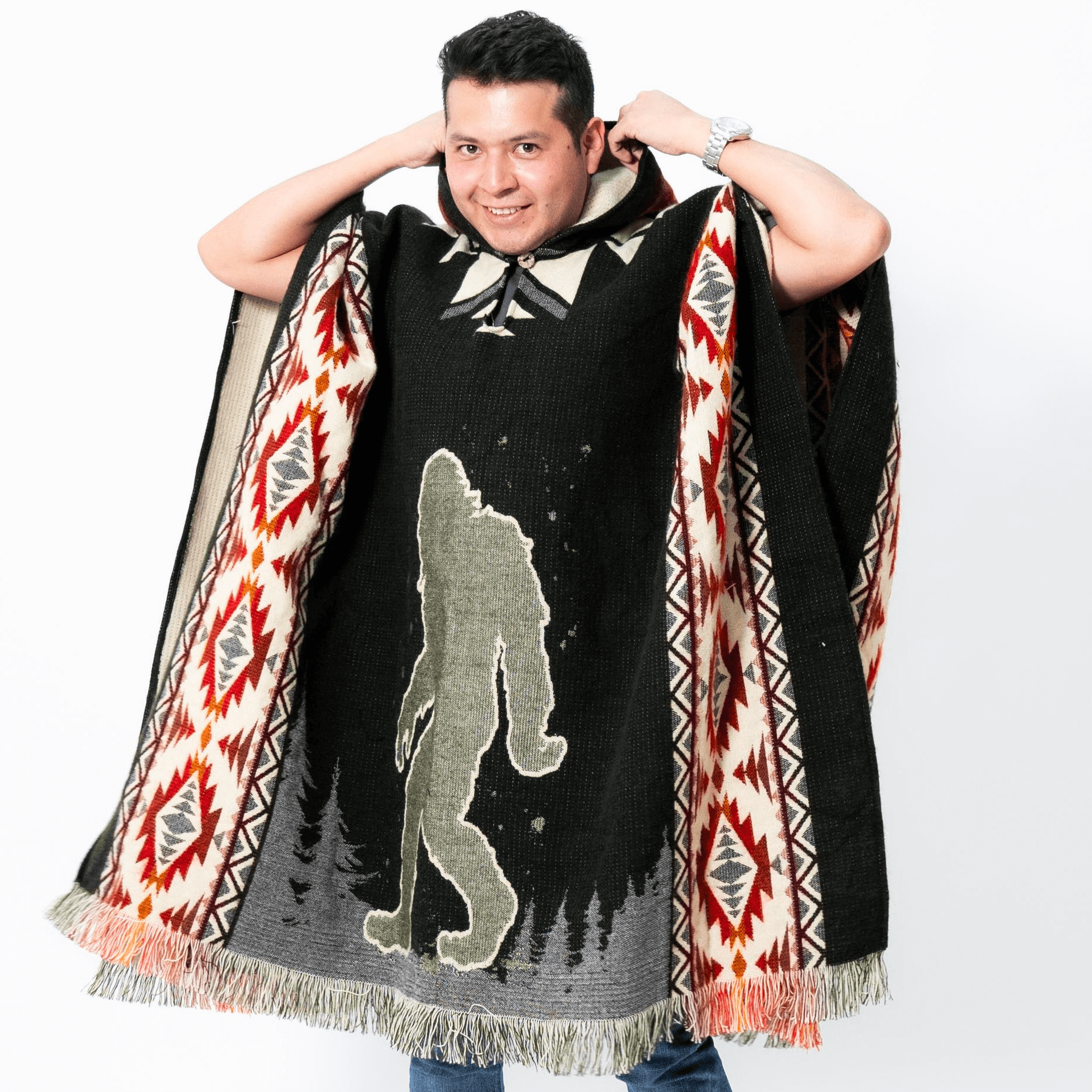 Los Andes Shop – wholesale Poncho – Unisex – Bigfoot Poncho Sasquatch Hooded Blanket | Summer Campers5