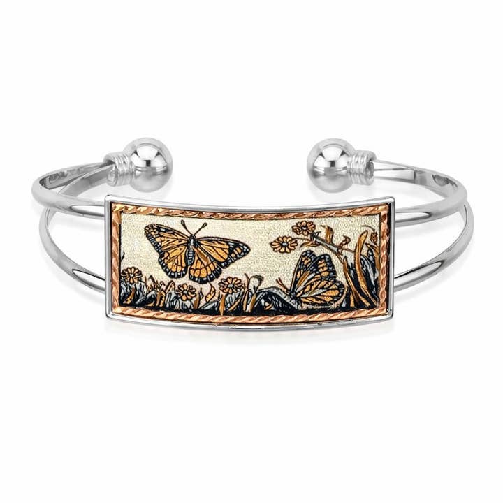 WB 68 Butterfly Wire Bracelet for wholesale by COPPER ARTS INC.