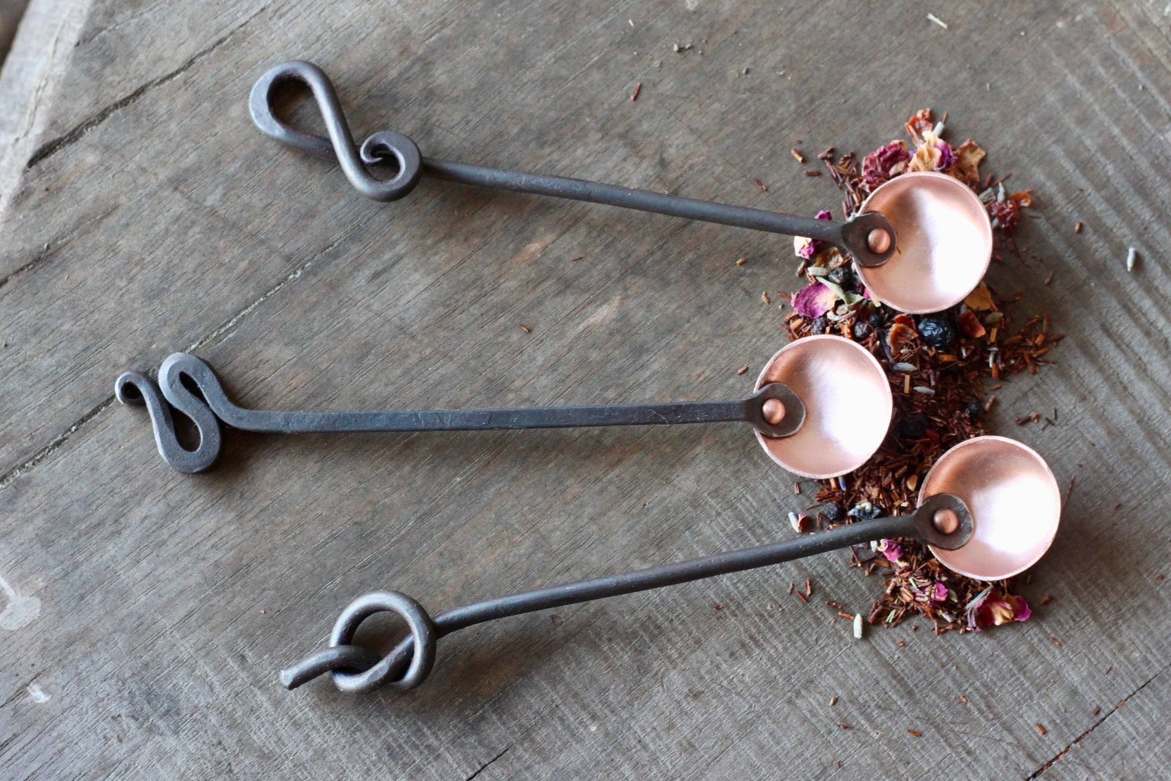 Wicks Forge - Wholesale Measuring Spoon - Copper and Steel Teaspoons (1 Tsp)6