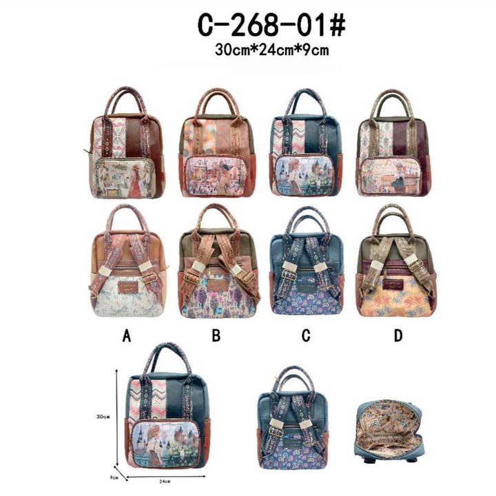 Chenson & Gorett - Venta al por mayor Mochila - Mujer - Mochila Muñeca Sweet Candy con Bolsillos Exteriores Mujer