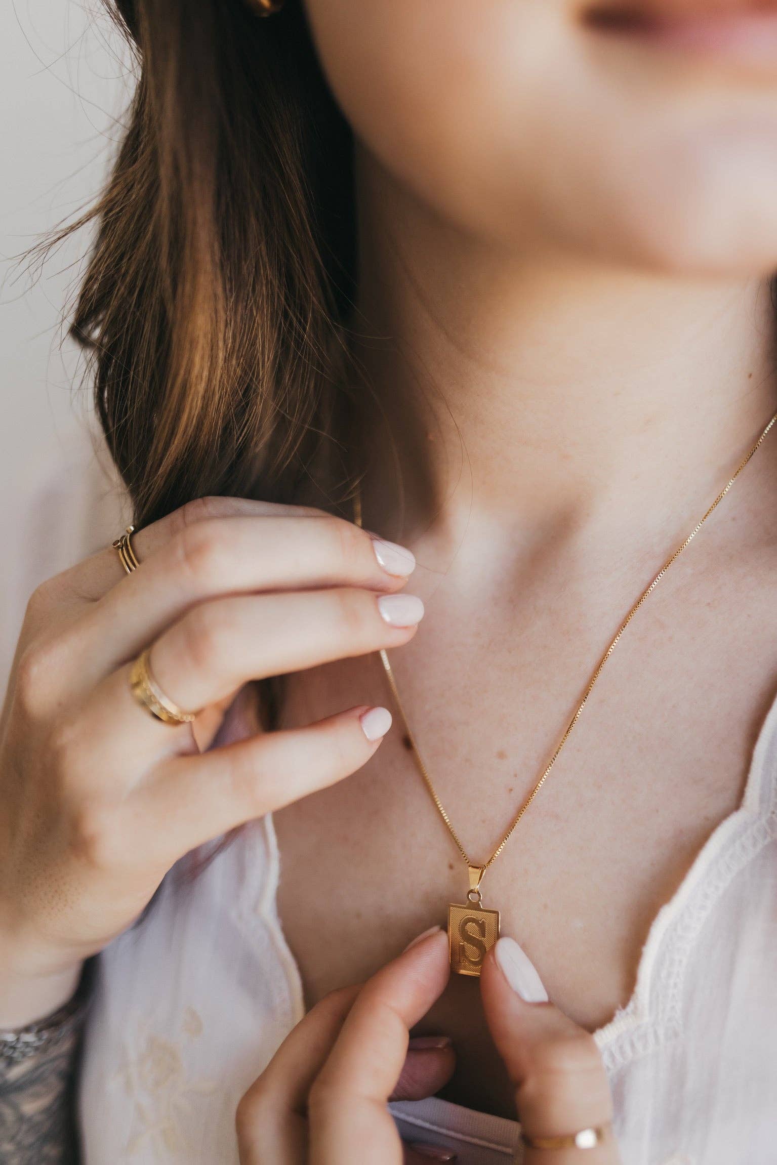 Sydney Rose Co. – Colar pingente/pendente por atacado – Colar com Inicial Original3