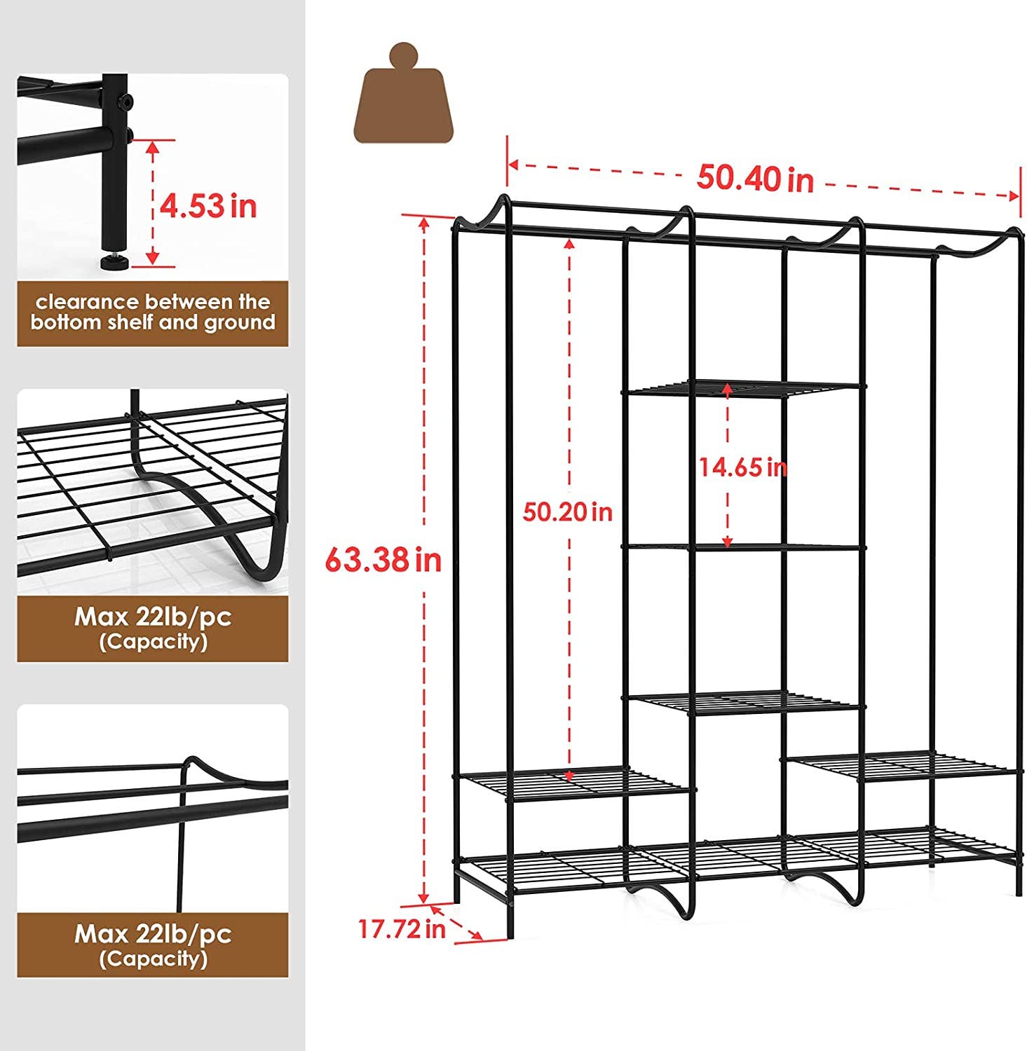Above Edge - Wholesale Coat Rack - Freestanding Garment Rack Hanging Clothes Rack Closet Organi2