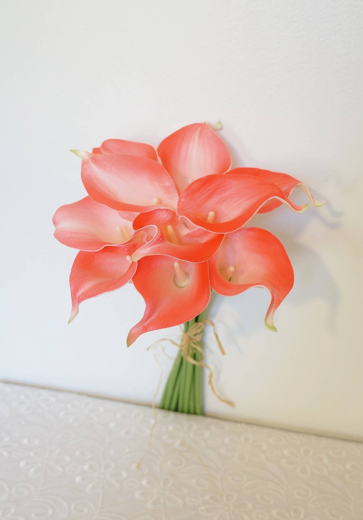 Sweet Home Deco - Wholesale Artificial Flowers - Latex Real Touch Calla Lilies Home Wedding Flowers Set of 1015