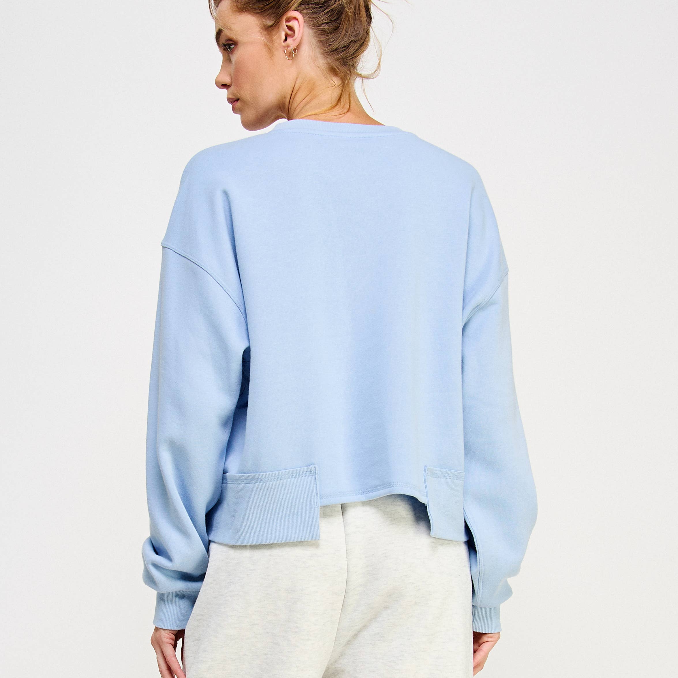 BABY BLUE CAMDEN SWEATSHIRT-FZ0011 for wholesale on Faire8