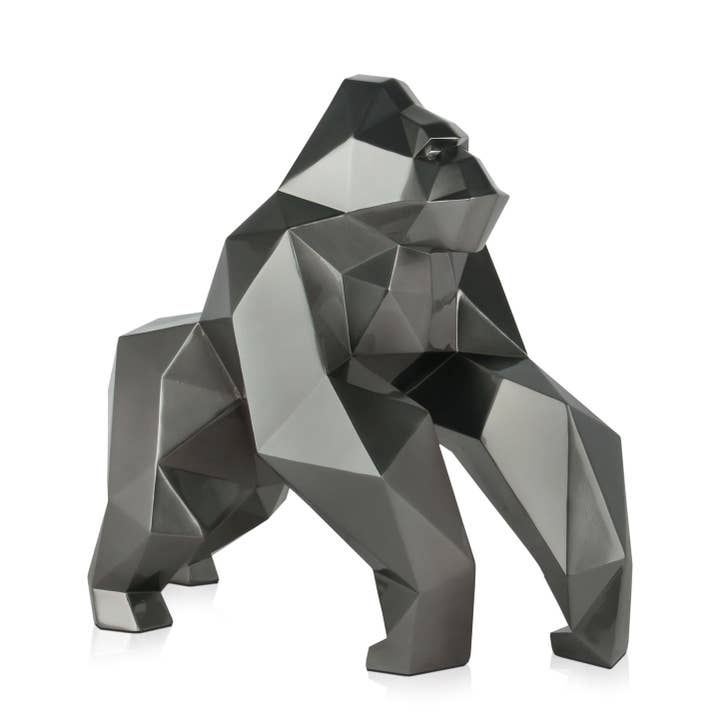 ADM Home Decoration - Wholesale Sculpture - 'Faceted Gorilla' Resin Sculpture