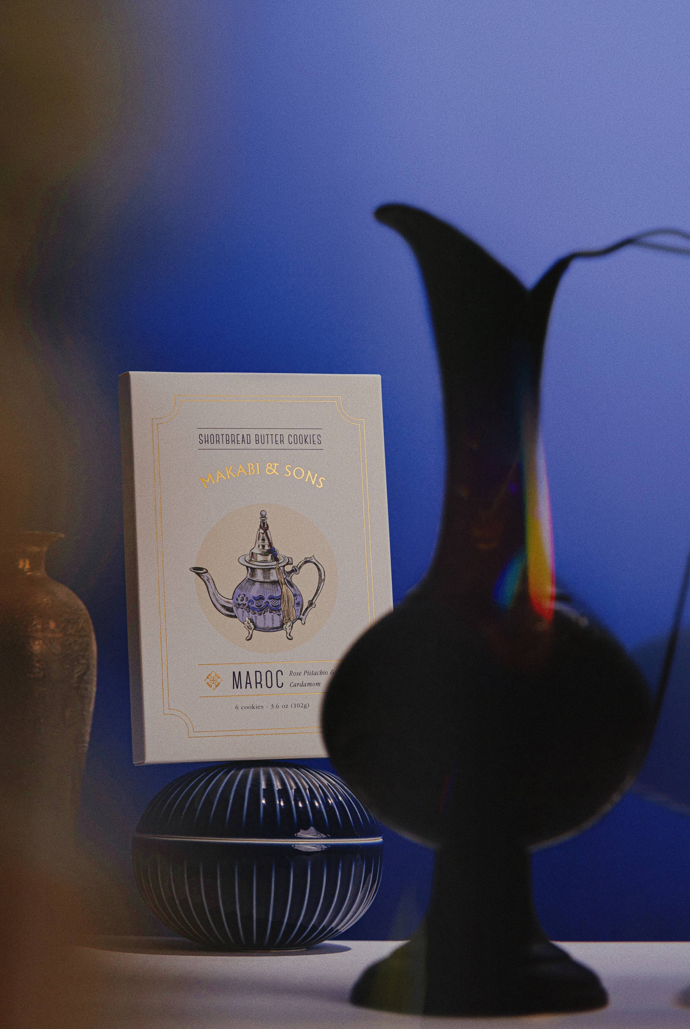 Makabi & Sons – wholesale Kakor – Makabi & Sons kortbröds kakor med ros, pistage och kardemumma – Maroc4