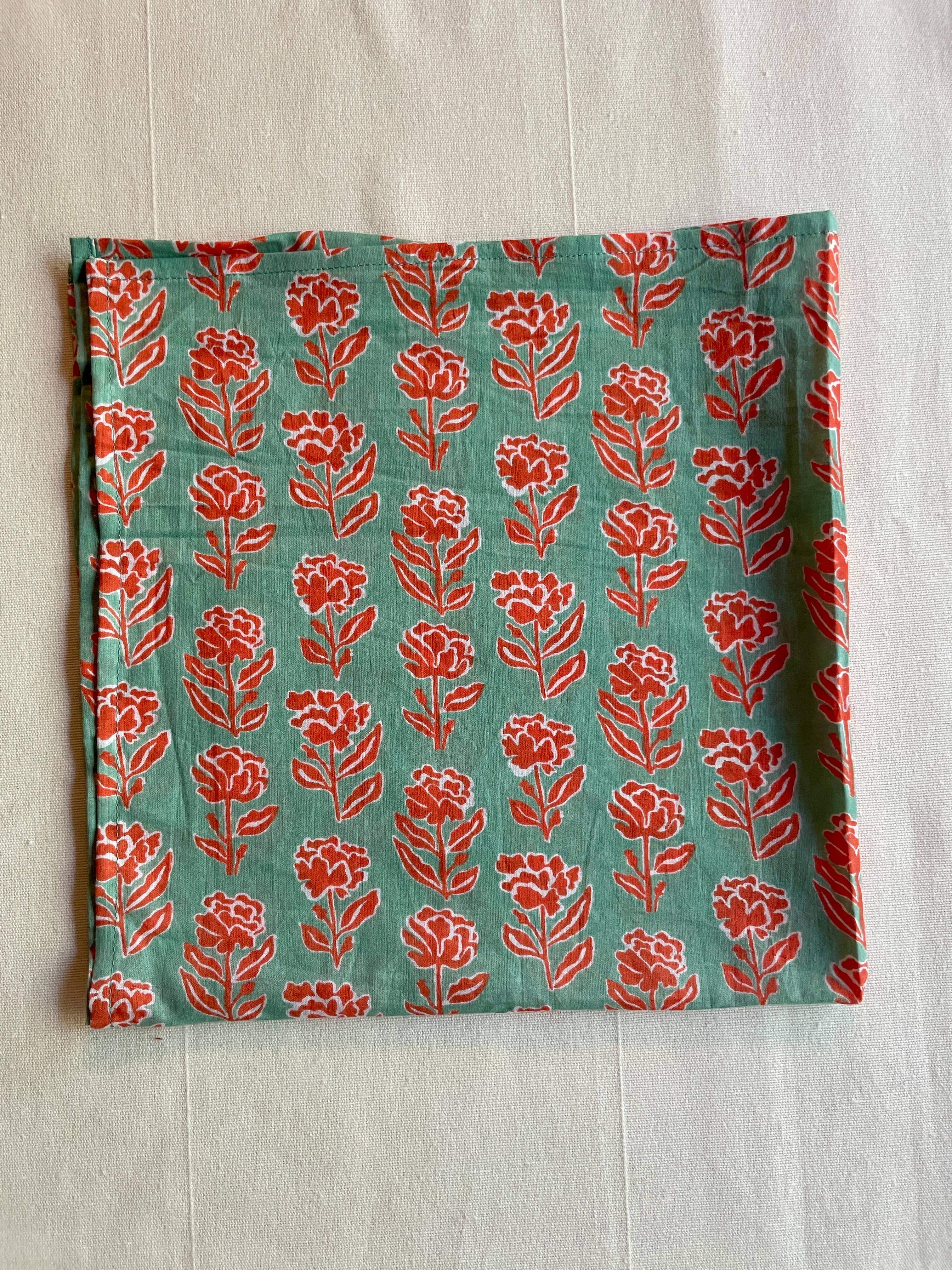 Curiosity - Wholesale Dinner & Cloth Napkin - Handcrafted 100% Cotton Block Print Cloth Napkin – Set of 412