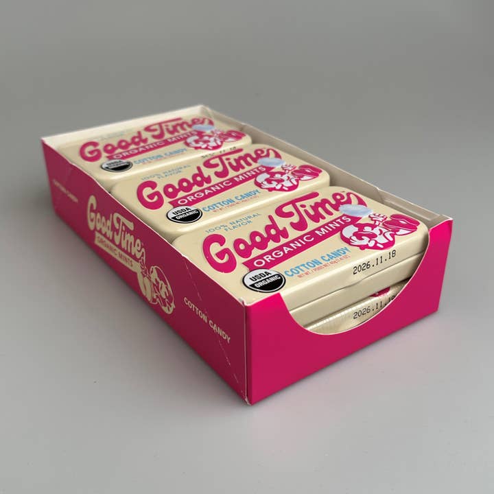 Big Sky Brands Inc. - Wholesale Mints - Good Time Organic Mints - Cotton Candy - 144ct