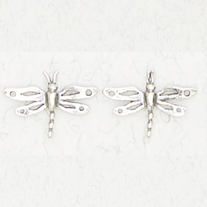 Sterling Silver Ear Studs - Dragonfly for wholesale by Nirvana LLC