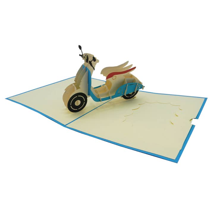 SURPRISE origamikort med Vespa for engroshandel hos RF Distribution