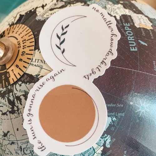 Sun and Moon Sticker for wholesale by Love Everyone Creations