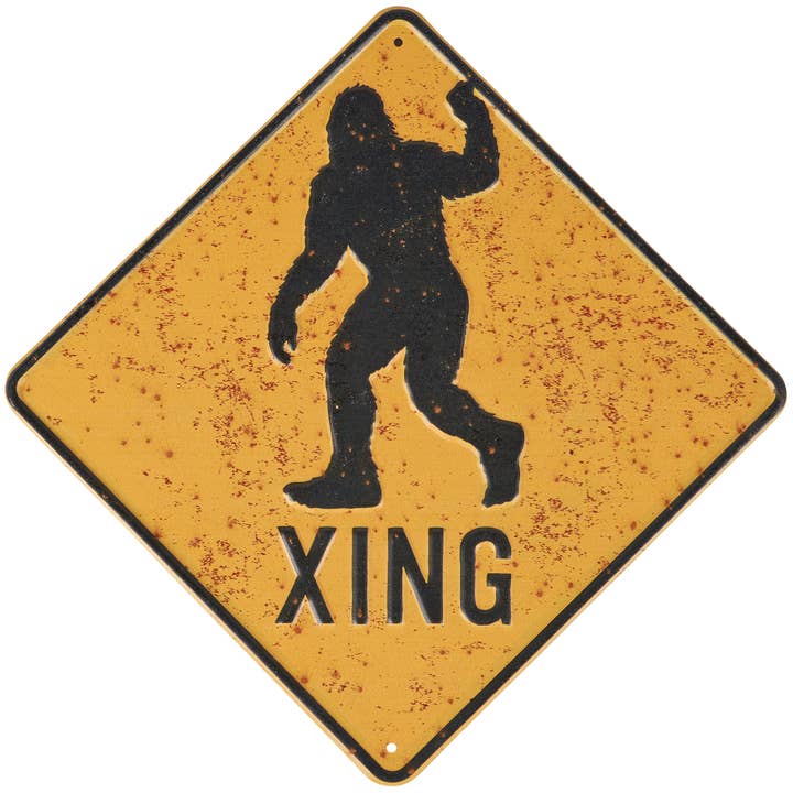 Bigfoot Xing Wall Decor for wholesale by Primitives by Kathy
