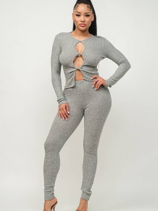 Unbalanced Top W Pants Set for wholesale by Belita Collection