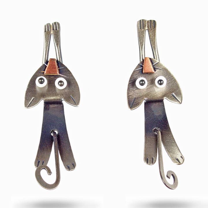 Hang In There Earrings for wholesale by Chickenscratch