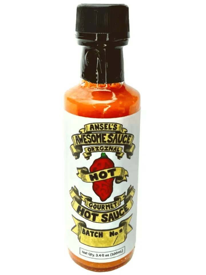 Hot *Original* - Sauce piquante artisanale en petits lots pour la vente par Ansel's Awesome Sauce - Hand Crafted Small Batch Hot Sauce