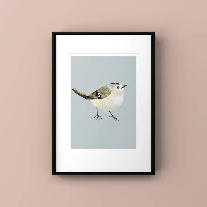 Goldcrest Print for wholesale by Susie Hamilton Art
