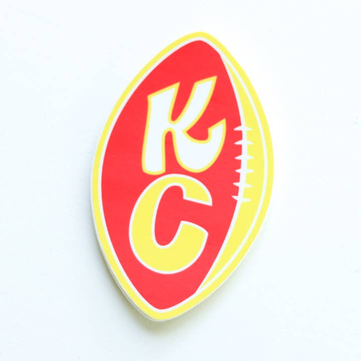 KC Football Sticker for wholesale by Ivy Lena