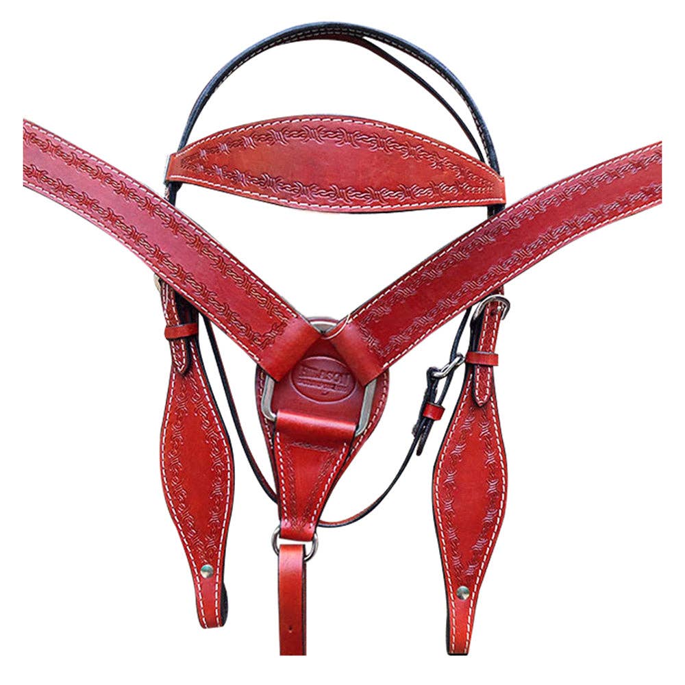 HILASON - Wholesale Horseback Riding Gear - HILASON Western Horse Headstall Breast Collar Set Tack Genuine American Leather | For Horses Headstalls236