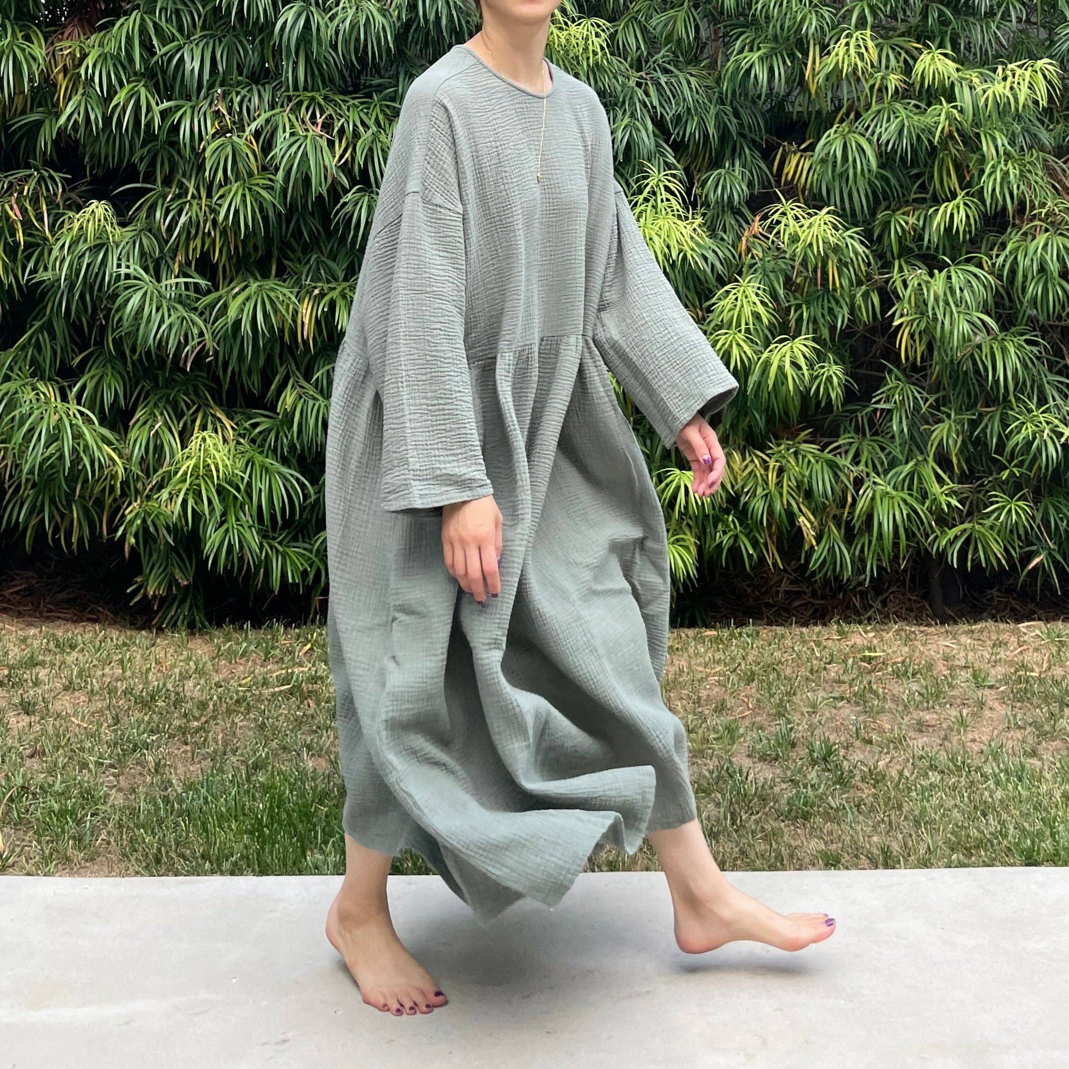 Picnic Dress Sage for wholesale on Faire2