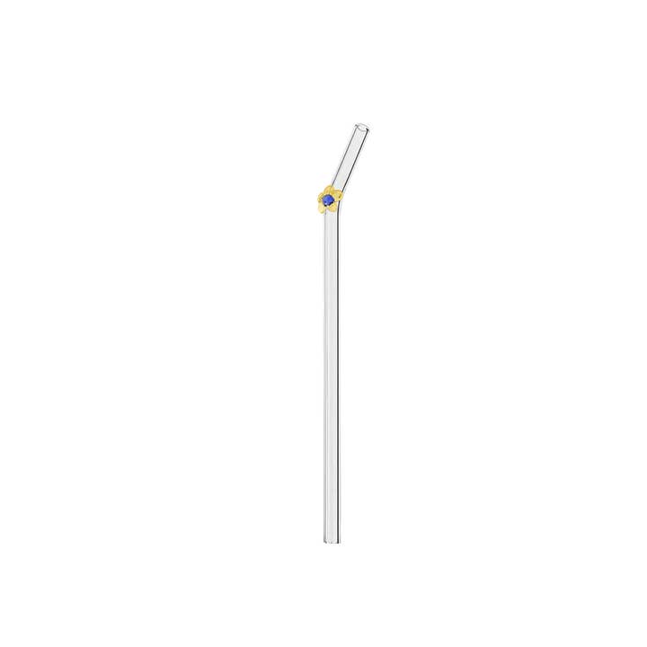 "Papillon" Yellow Flower Glass Straw 20cm – Eco-Friendly Reusable Straw and other Purchase Wholesale disposable bamboo straws. Free Returns & Net 60 Terms on Faire trending on Faire.