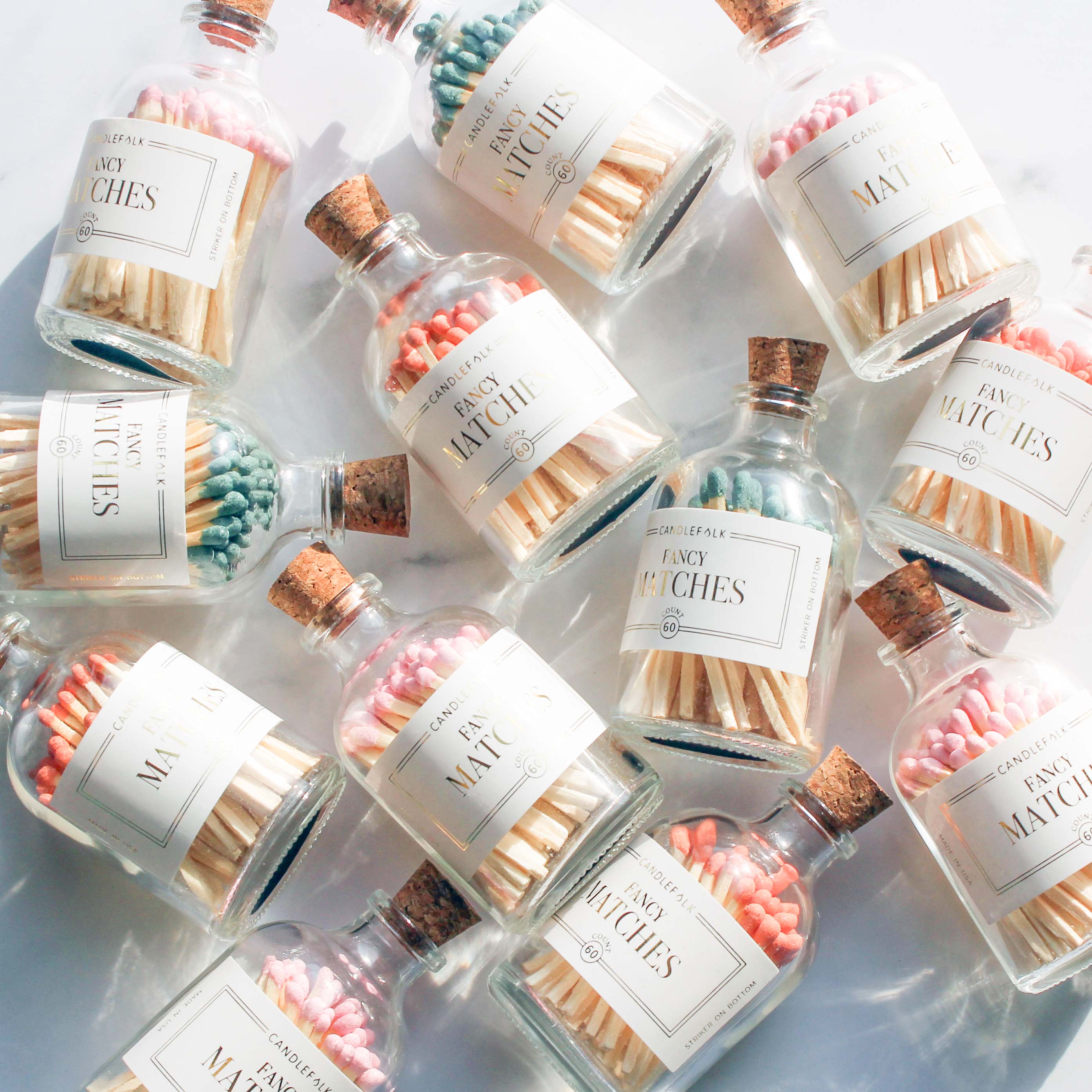 Candlefolk - Vente Allumettes - Allumettes d'apothicaire rose clair1