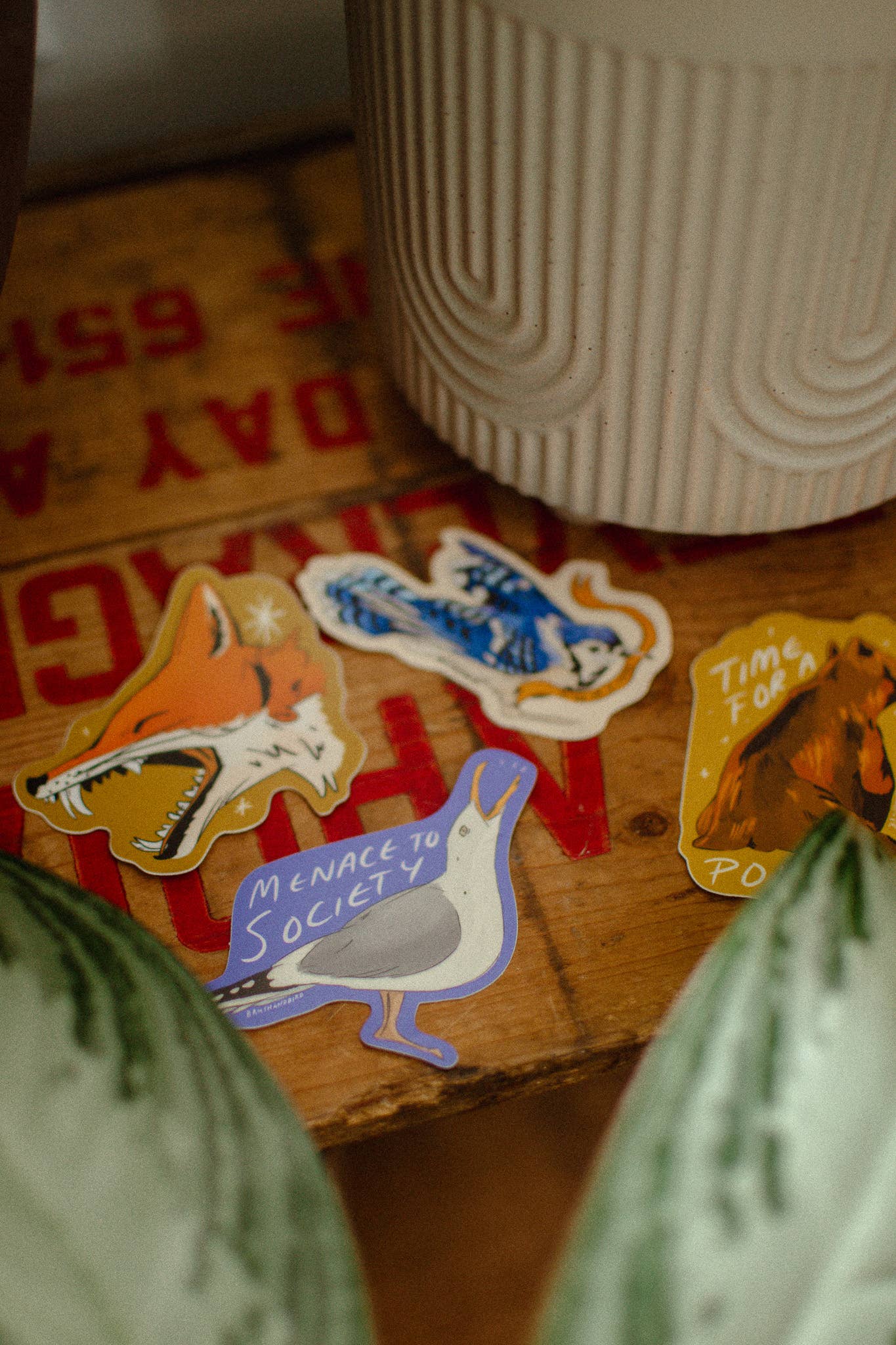 Brush & Bird Paper Co. - Vente Autocollant - Autocollant Mouette Amusante | Autocollant Vinyle Imperméable pour Amoureux des Oiseaux2