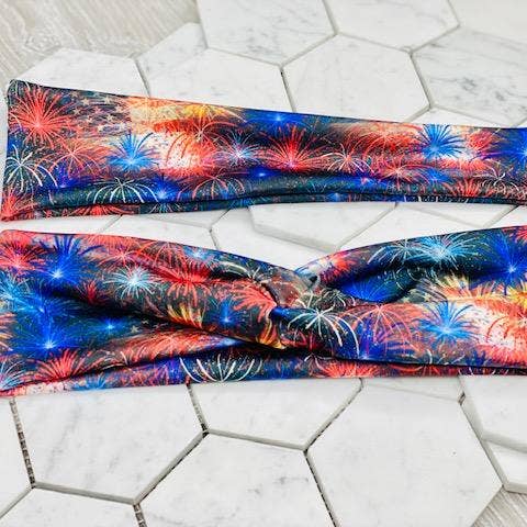 Red, White & Boom for wholesale by xoxoNickyBee Headbands