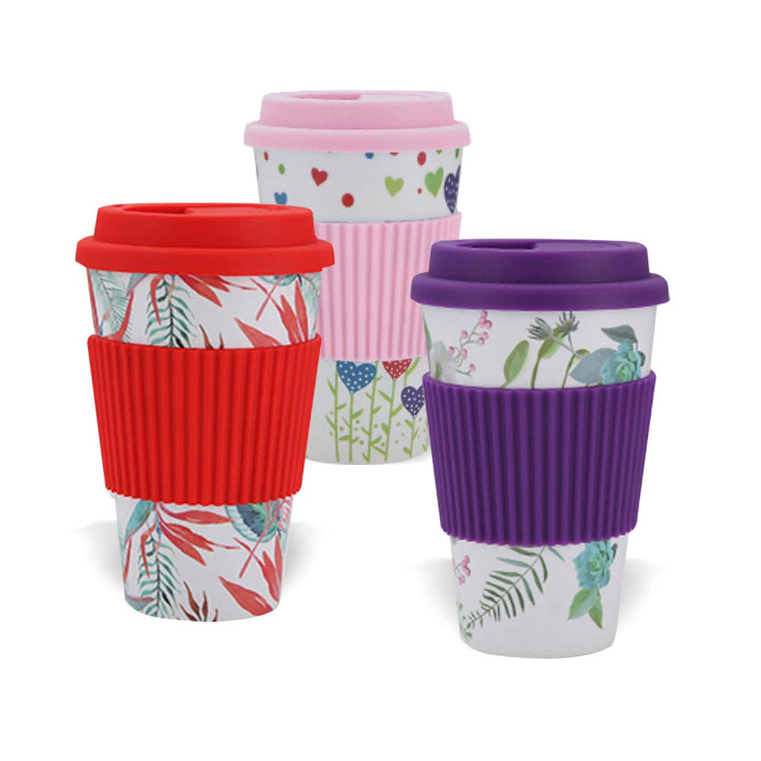 Original Source - Wholesale Insulated Mug/Tumbler - Bamboo Fiber Travel Cup (Pink)1