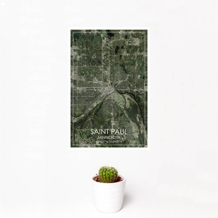 JACE.design - Wholesale Art Print - Saint Paul MN Map Print Satellite