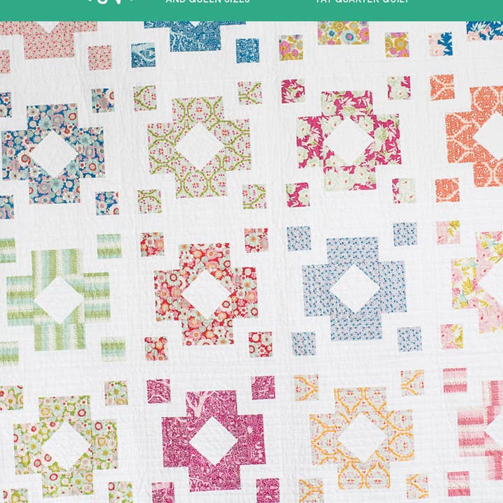 Quilty Love - Wholesale Craft Sewing Kit - Diamond Lanterns PAPER Quilt Pattern