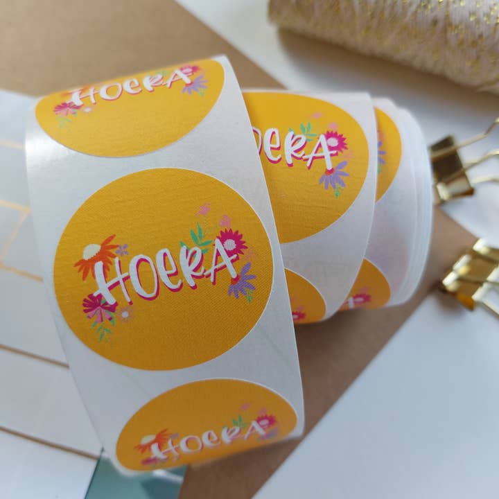 Autocollants - Hooray flowers pour la vente par JUDITH maakt