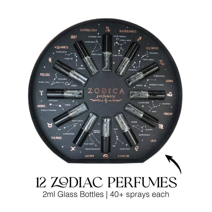 Zodica Perfumery - Wholesale Perfume Gift Set - Zodiac Perfume Palette Astrology Christmas Gift Set3